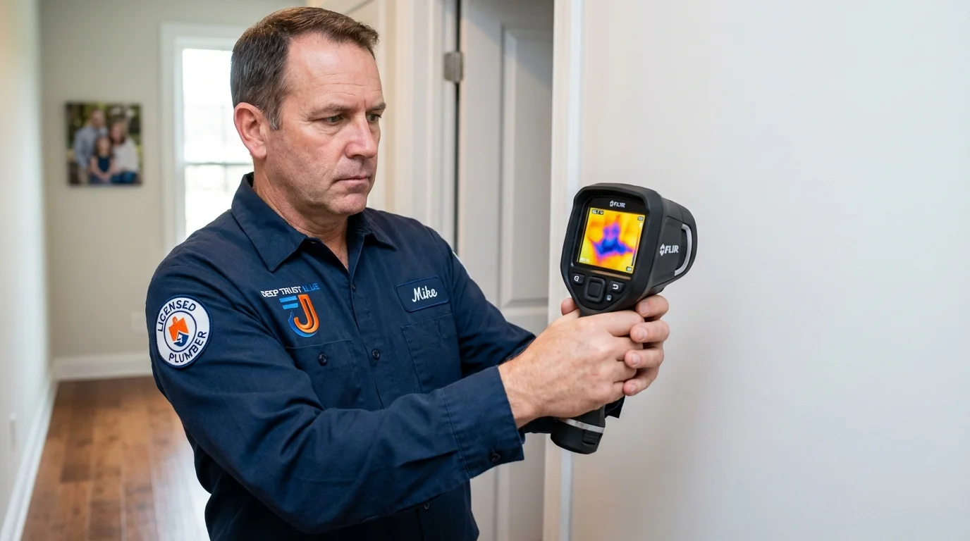 Thermal imaging leak detection by Johns Plumbing LLC in Eastpoint